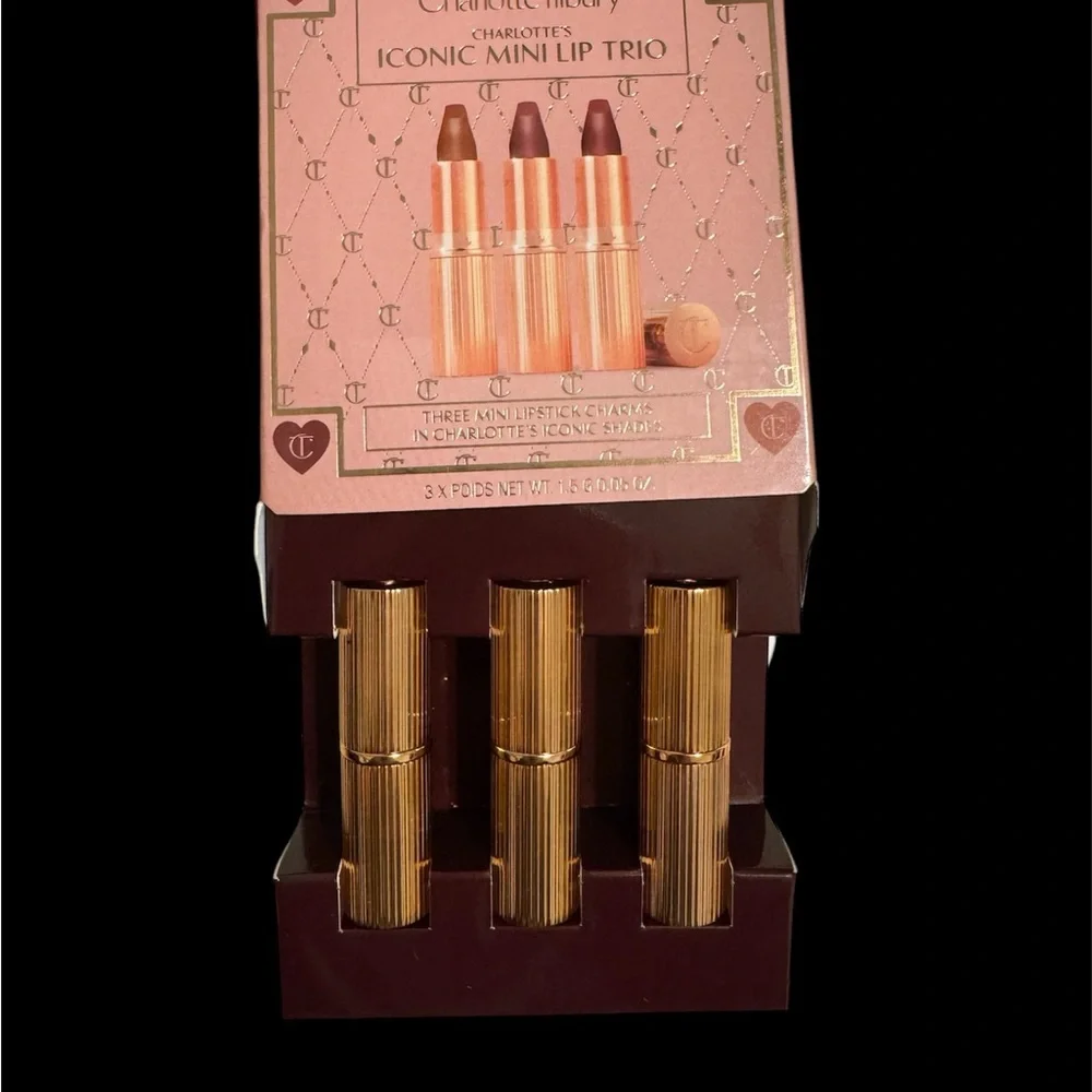 Charlotte Tilbury Iconic Mini Lip Trio shades listed in description NIB
